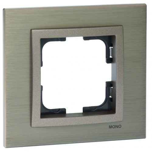 Rama Mono Electric, 1 modul, STYLE ALUMINIU, BRONZ