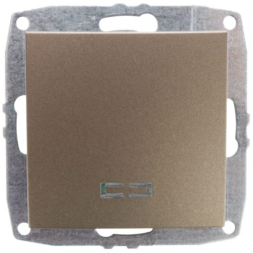 Mecanism Intrerupator simplu cu LED Mono Electric, ingropat/ST, LIGHT FUME