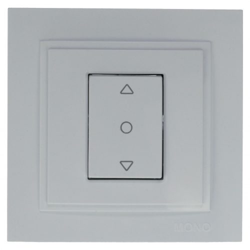 Intrerupator de control jaluzele Mono Electric, DESPINA, 230V, ingropat/ST, alb