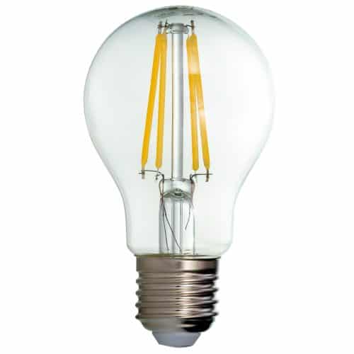 Bec LED filament LOHUIS, forma A60, CLAR, E27, 8W, 25000 ore, lumina neutrala