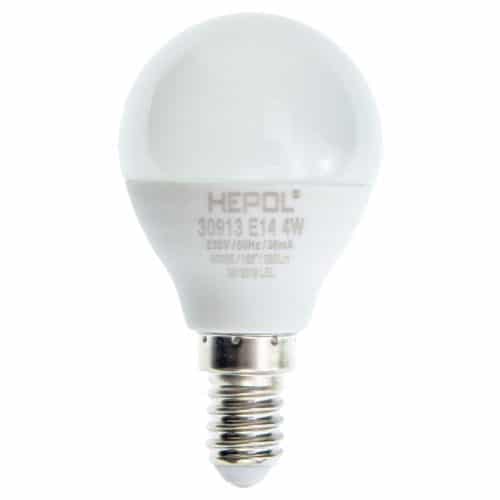 Bec LED LOHUIS, forma sferica, E14, 4W, 25000 ore, 4000K