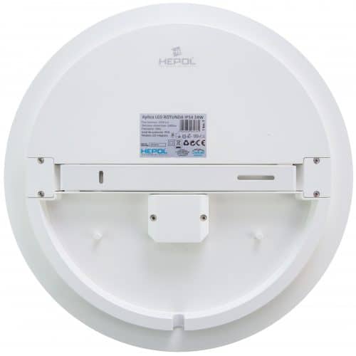 Aplica LED rotunda HEPOL, aparent/PT, 24W, IP54, lumina rece