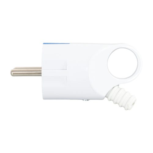 Stecher cu inel HEPOL, 10A, shucko, alb