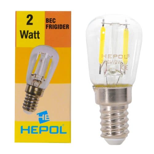 Bec LED LOHUIS frigider, E14, 2W, 20000 ore, lumina rece