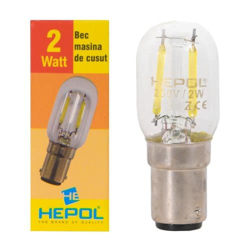 Bec LED LOHUIS masina de cusut, BA15D, 2W, 20000 ore, lumina rece