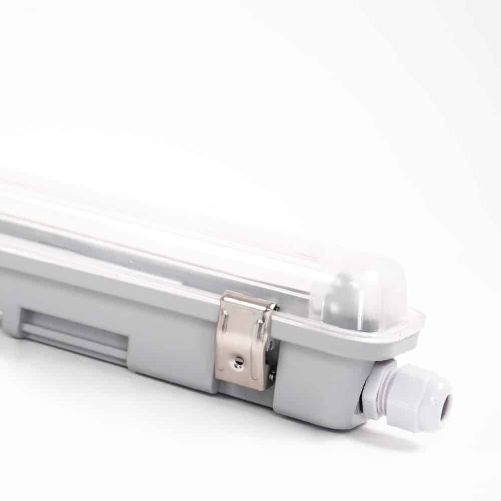 Corp iluminat HEPOL, pentru tub LED, IP65, G13, 1xT8, 600mm, gri