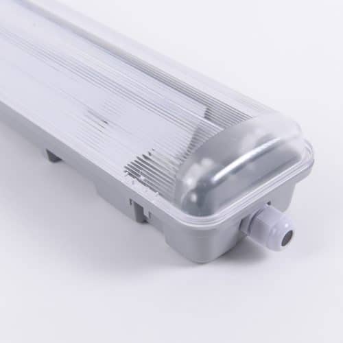 Corp iluminat HEPOL, pentru tub LED, IP65, G13, 2xT8, 1200mm, gri