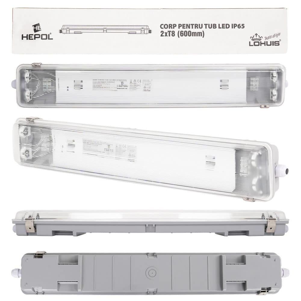 CORP ILUMINAT PT TUB LED IP65 2XT8 (600MM)