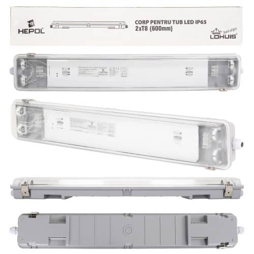 CORP ILUMINAT PT TUB LED IP65 2XT8 (600MM)