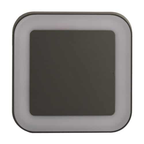 Aplica LED antracit patrata IP54, 16W, 280x280mm, 4000K, HEPOL