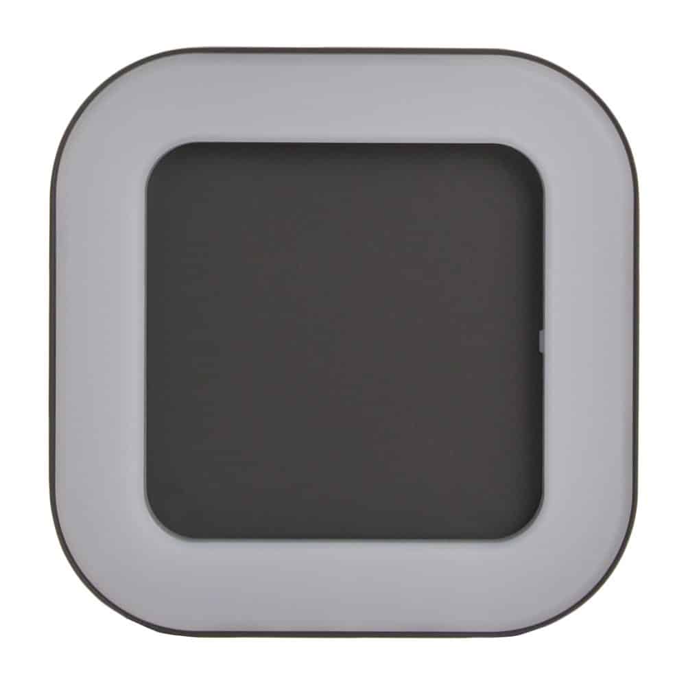 Aplica LED antracit patrata IP54, 10W, 202x202mm, 4000K, HEPOL