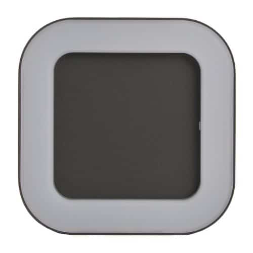 Aplica LED antracit patrata IP54, 10W, 202x202mm, 4000K, HEPOL