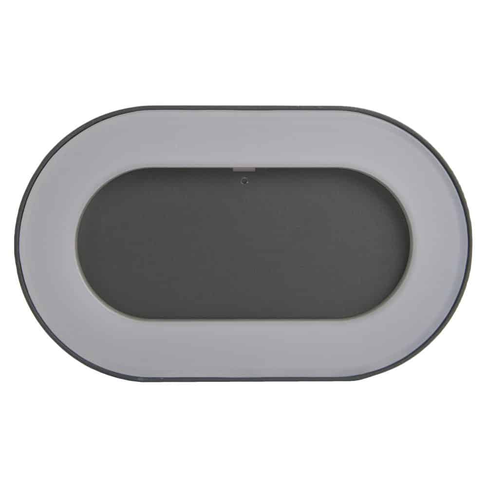 Aplica LED antracit ovala IP54, 8W, 202x123mm, 4000K, HEPOL