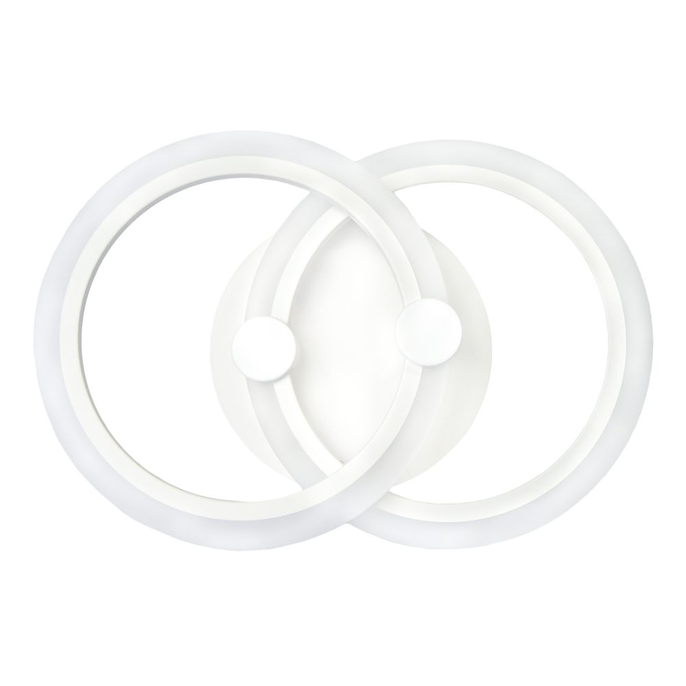 Aplica LED perete 2x16W, rotunda, dimabilă, temperatura culoare ajustabila 3000K-6000K