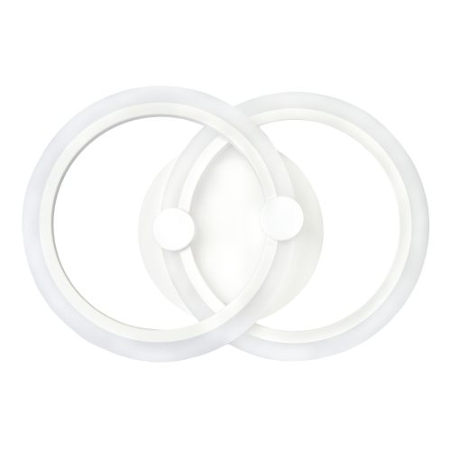 Aplica LED perete 2x16W, rotunda, dimabilă, temperatura culoare ajustabila 3000K-6000K