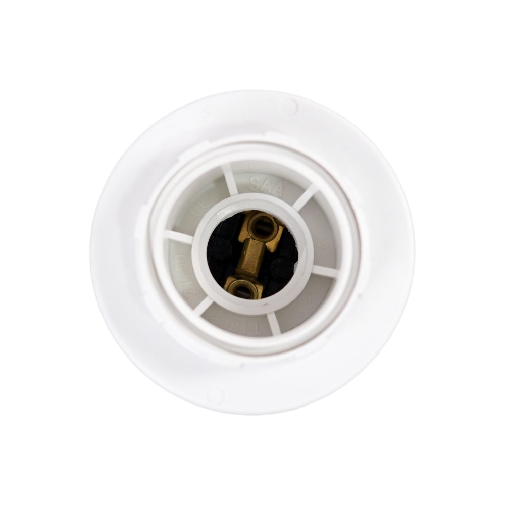 Dulie polimer termoplastic cu inel E14 alba