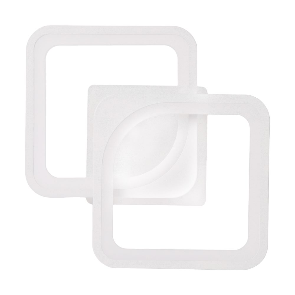 Aplică LED perete 2x16W, pătrată, dimabil, temperatură culoare ajustabilă 3000K-6000K