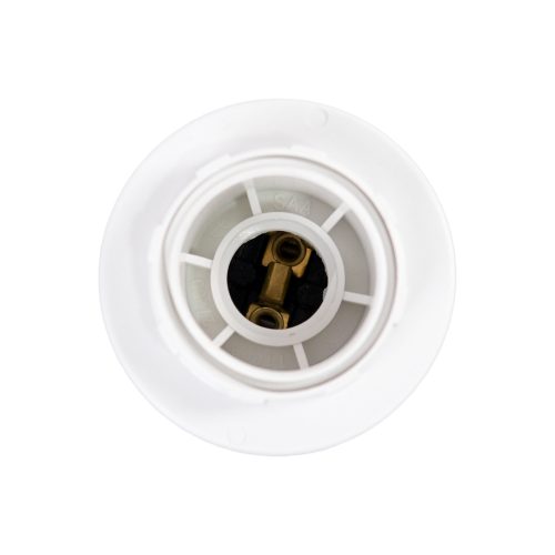 Dulie polimer termoplastic cu inel E14 alba
