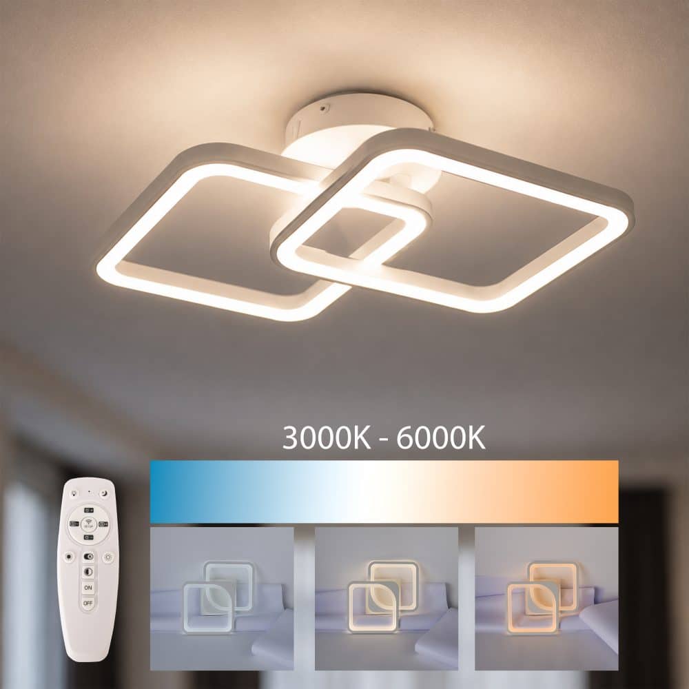 Aplica LED perete2x16W patrata dimabil temperatura ajustabila 3000K-6000K