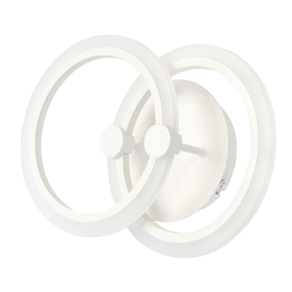Aplica LED perete 2x16W, rotunda, dimabilă, temperatura culoare ajustabila 3000K-6000K