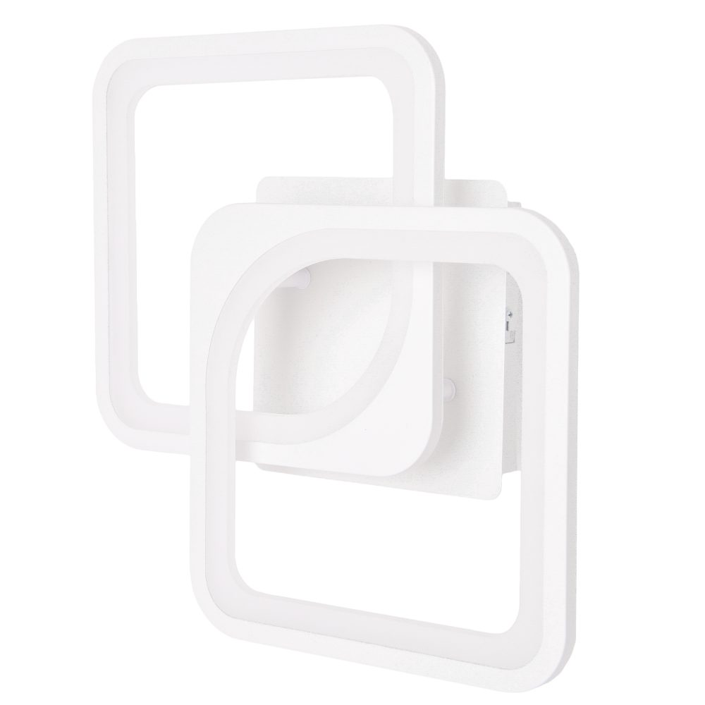 Aplică LED perete 2x16W, pătrată, dimabil, temperatură culoare ajustabilă 3000K-6000K