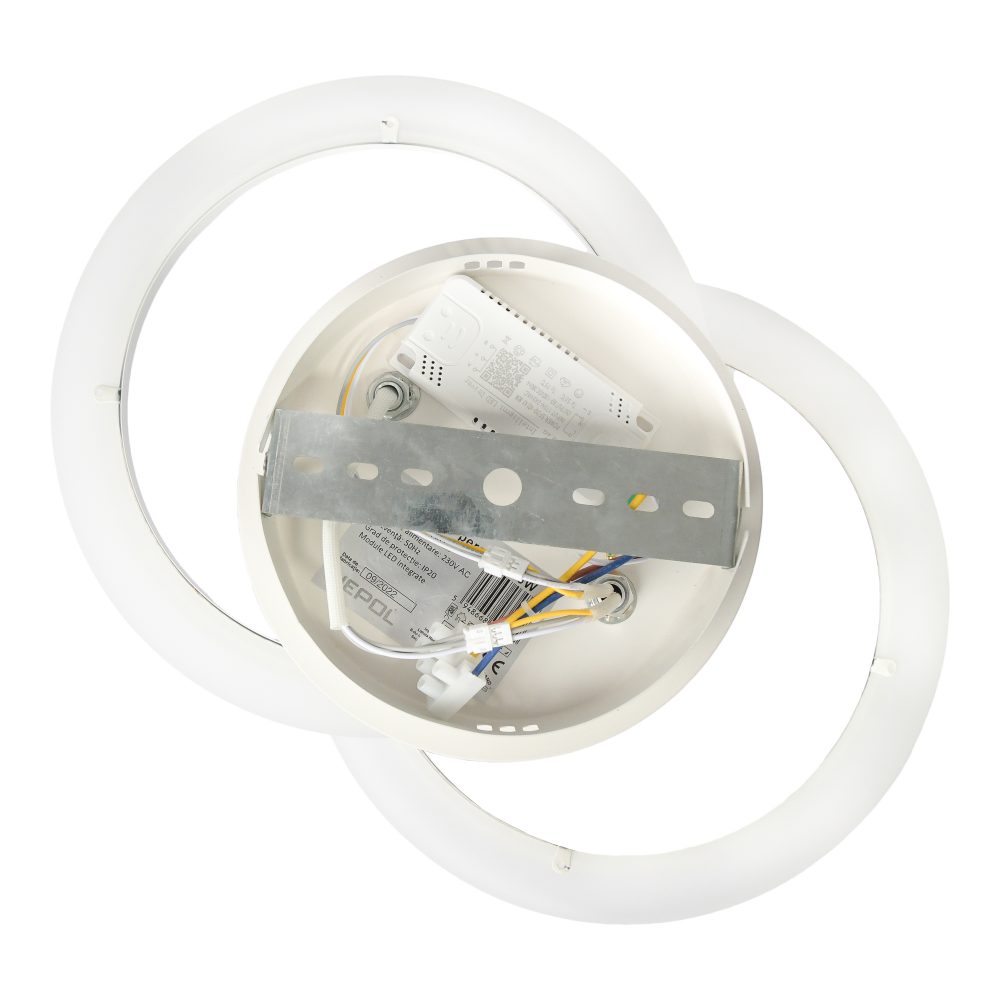 Aplica LED perete 2x16W, rotunda, dimabilă, temperatura culoare ajustabila 3000K-6000K