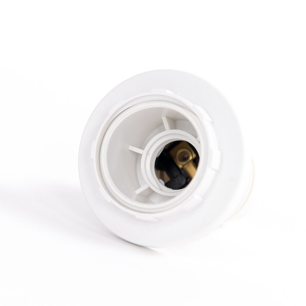 Dulie polimer termoplastic cu inel E14 alba