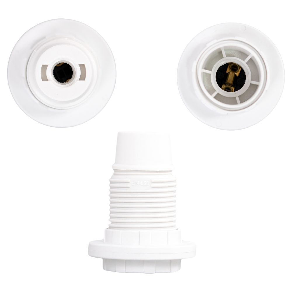 Dulie polimer termoplastic cu inel E14 alba