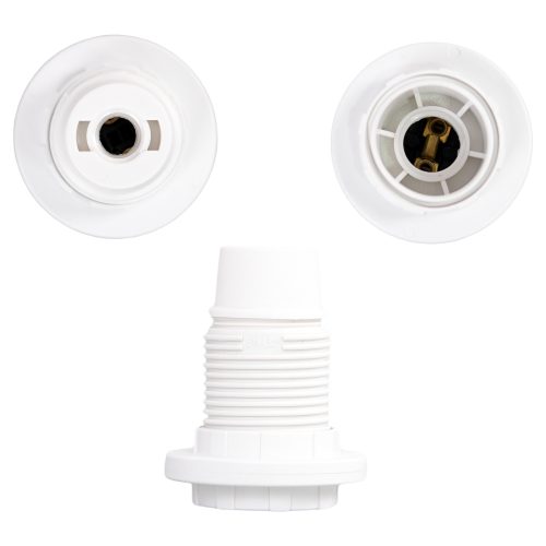 Dulie polimer termoplastic cu inel E14 alba