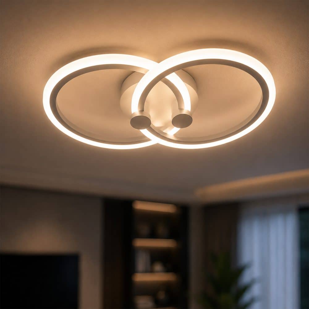 Aplica LED perete 2x16W, rotunda, dimabila, temperatura culoare ajustabila 3000K-6000K