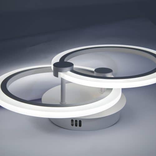 Aplica LED perete 2x16W, rotunda, dimabilă, temperatura culoare ajustabila 3000K-6000K