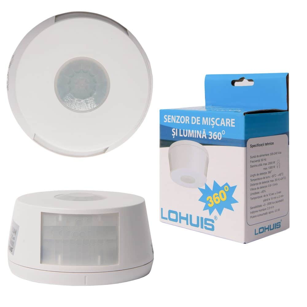 Senzor de miscare si lumina 360° ST07B