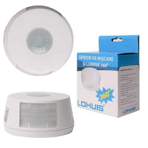 Senzor de miscare si lumina 360° ST07B