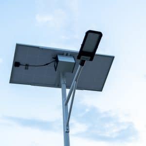Corp iluminat stradal LED cu panou solar