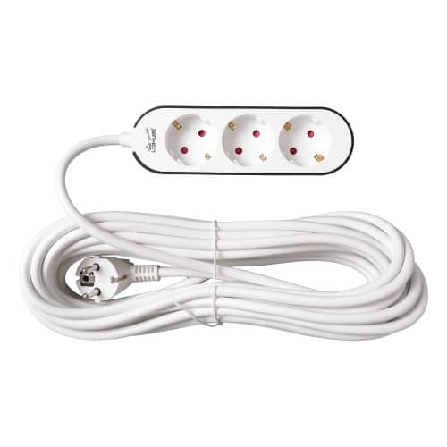 Prelungitor LOHUIS, 3 prize, protecție copii, 3×1.5mm², 10 m