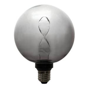 Bec LED decorativ G125 DNA SMOKE, 3.5W, dimabil, E27, 130 lm, 1800K