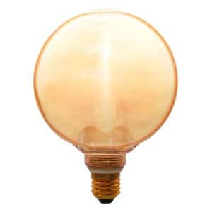 Bec LED decorativ G130 AMBER, 4W, dimabil, E27, 170 lm, 1800K