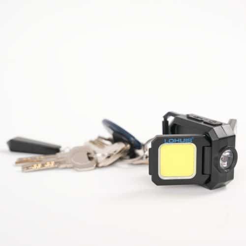 Breloc cu lanterna led reincarcabila 2*5W+3W