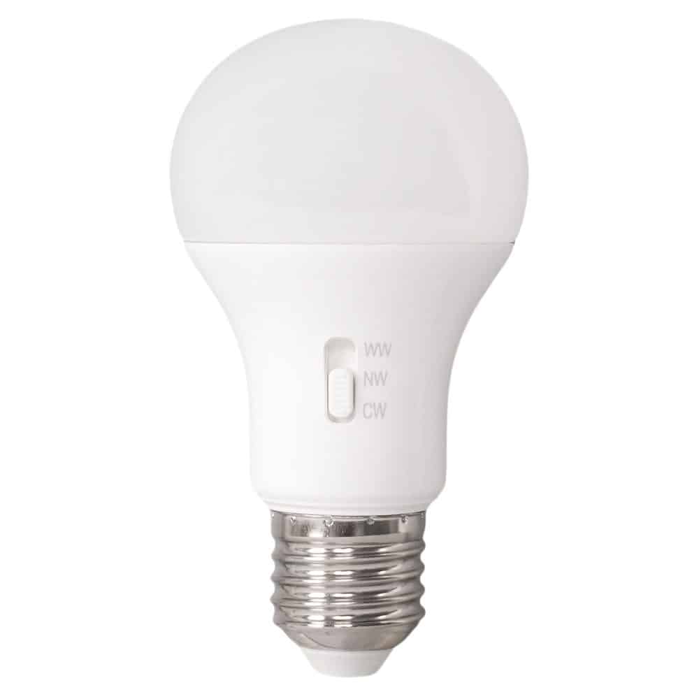 Bec LED cu temperatura de culoare ajustabila A60 9W