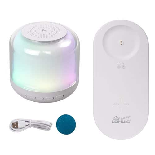 Incarcator fara fir cu difuzor BT si lumina RGB