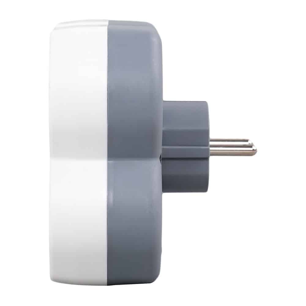 Adaptor 3 prize schuko, 1xUSB-A+1xUSB-C 2.4A A8016 LOHUIS