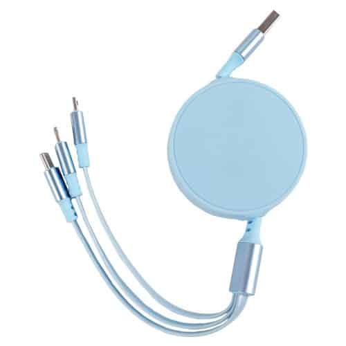 Cablu USB 3in1 1m, USB-C, lighting, micro