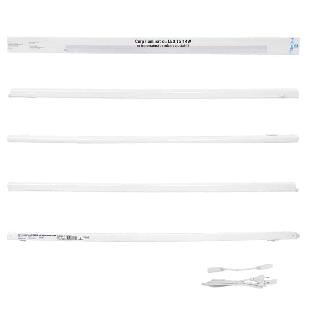 Corp iluminat LED T5 14W 100lm/W CCT (3000/4000/6500K) NEW LYDA