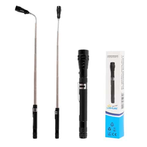 Lanterna telescopica cu cap flexibil magnetic 1W LOHUIS