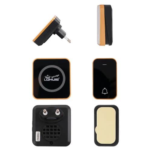 Sonerie fara fir, fara baterie, neagra U10-N6A LOHUIS