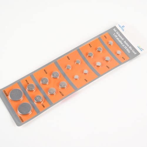 Set 18 baterii (buton MIX CARD) CB01, 1.5V, alcaline si 3V litiu