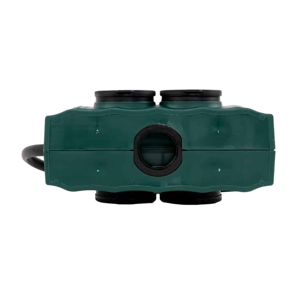 Prelungitor tip tija pentru gradina, 4 prize, IP44, 5m Hepol