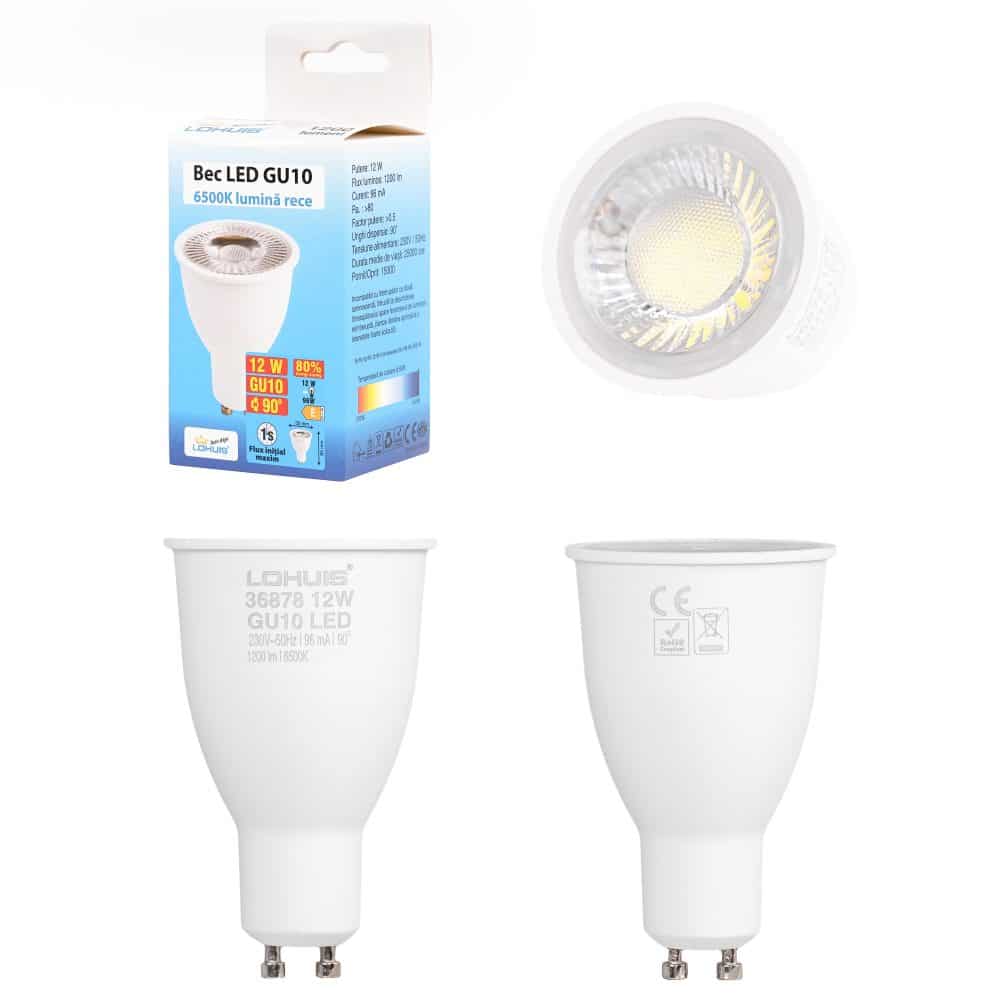 Bec LED GU10, 12W, 1200lm, 6500K, LOHUIS