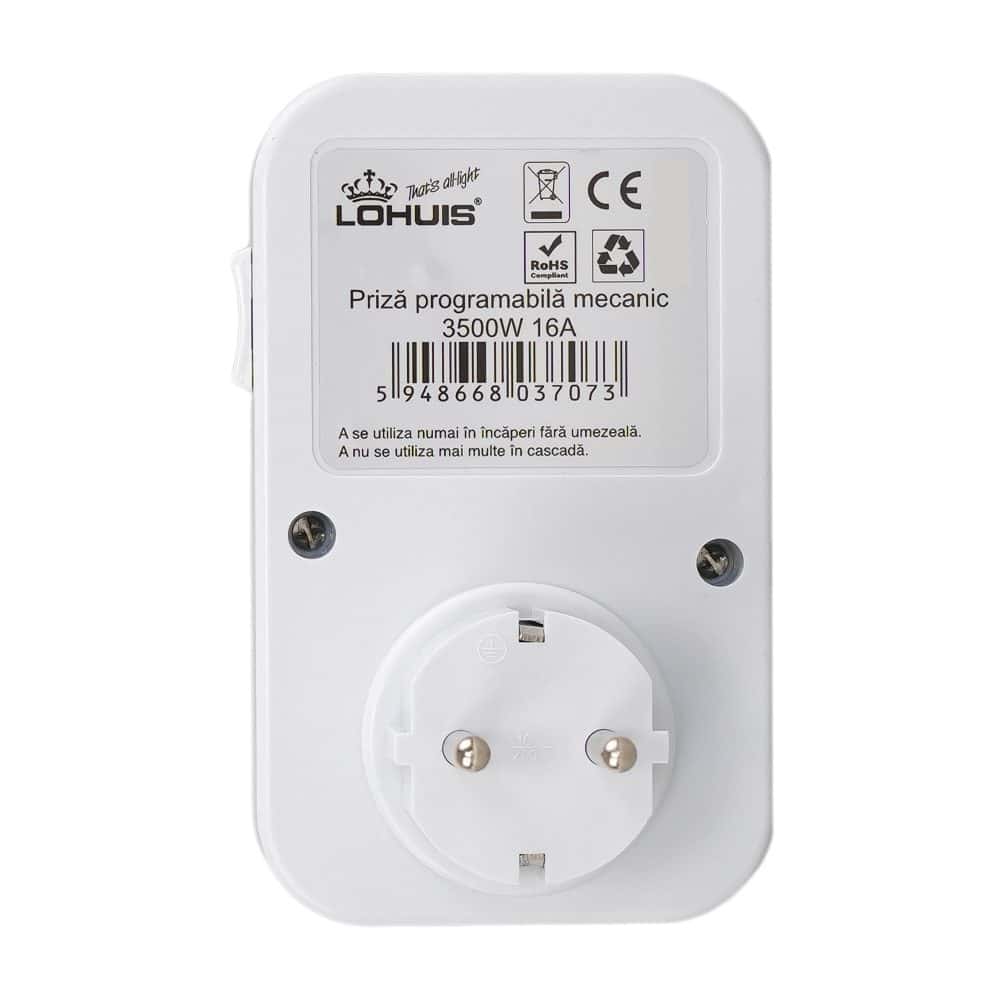 Priza programabila mecanic 3500W 16A HEPOL