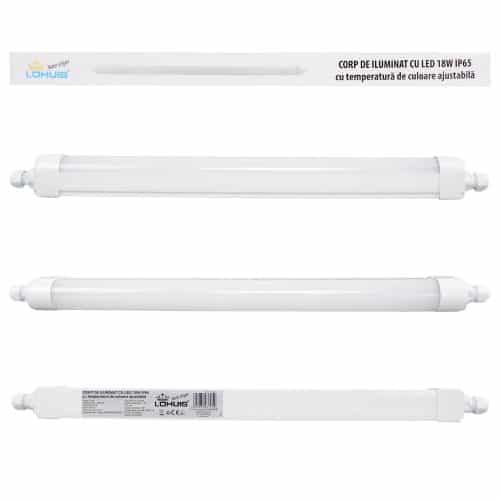Corp de iluminat cu LED 18W IP65 cu temperatura de culoare ajustabila